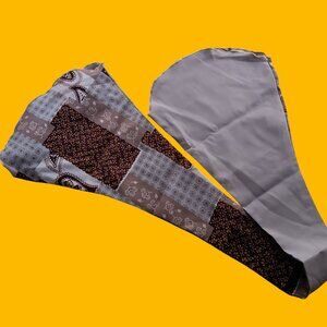 True Vintage Neck Scarf 35" 1960's Mod Patchwork Print